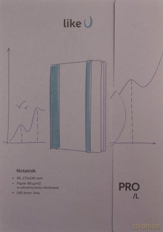 Notatnik B5 Pro L linia czarny/żółty