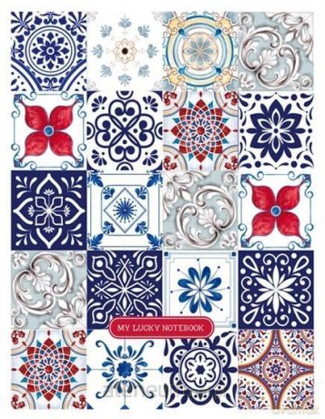 Notatnik ozdobny 143x210/80K linia mozaika