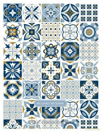 Notatnik ozdobny 143x210/80K linia mozaika
