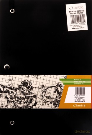 Notes A5 Kratka Impresja Czarny