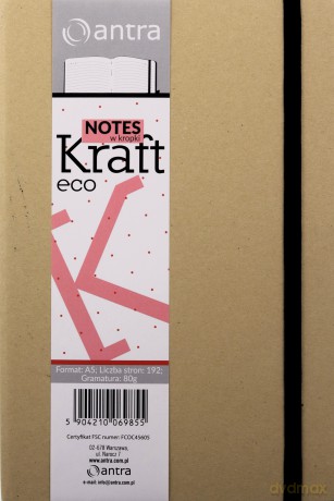 Notes A5 Kropki Kraft