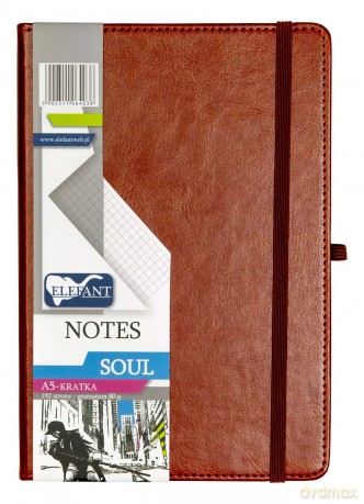 Notes A5 Soul brązowy