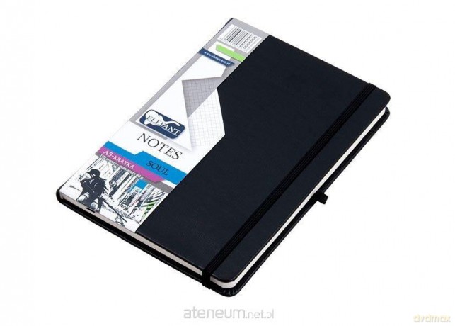 Notes A5 Soul czarny kratka