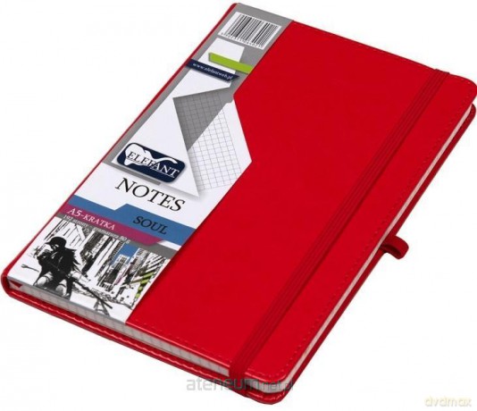 Notes A5 Soul czerwony