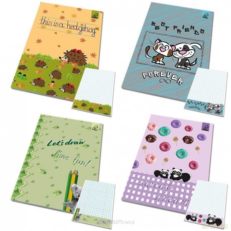 Notes A6 poddruk BFF zwierzaki (10 szt)