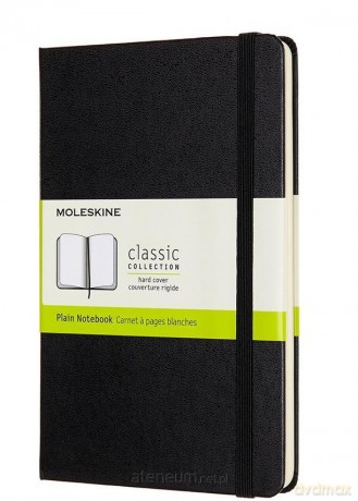 Notes Classic 11,5x18 tw. gładki czarny