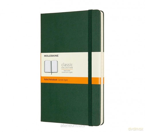 Notes Classic 13x21 tw. linie mirtowa zieleń