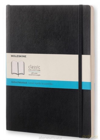 Notes Classic 19x25 miękka op. kropki czarny