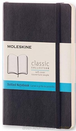 Notes Classic 9x14 miękka op. kropki czarny