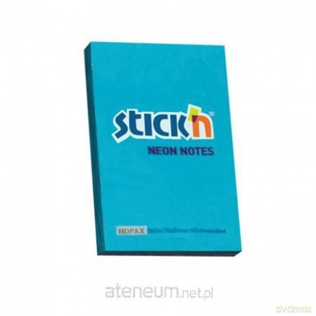 Notes samoprzylepny 76x51mm neon niebieski