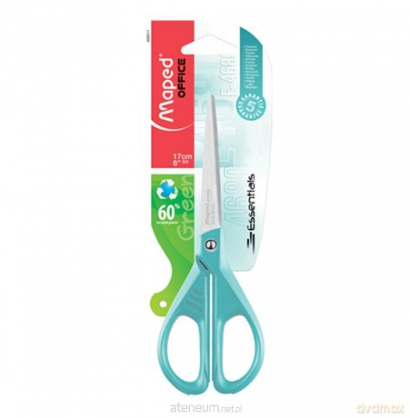 Nożyczki ekologiczne Essentials Green pastel 17 cm