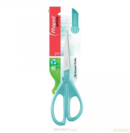 Nożyczki ekologiczne Essentials Green pastel 21 cm