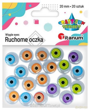 Oczy Animals mix 20mm 20 szt