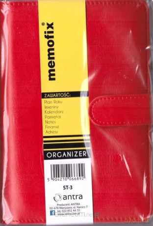 Organizer Memofix ST-3 czerwony