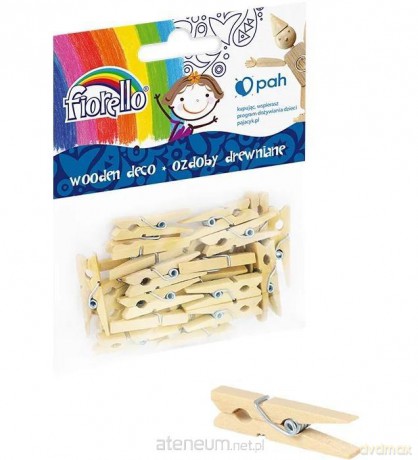 Ozdoby drewniane Spinacz Mały 25 szt