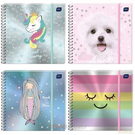 Pamiętnik 15x15 cm Metallic mix