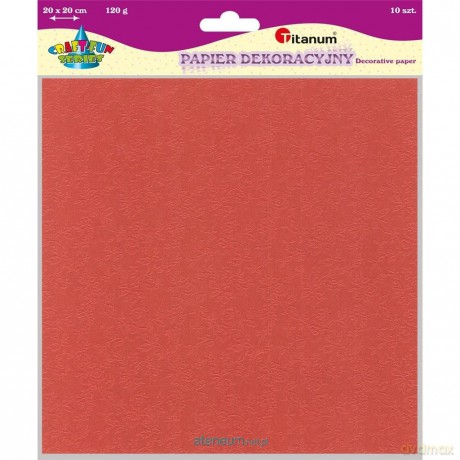 Papier dekoracyjny tłoczony kwiaty mix 10 szt