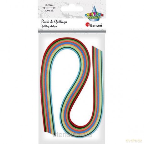 Paski do quillingu 8mm mix 200 szt