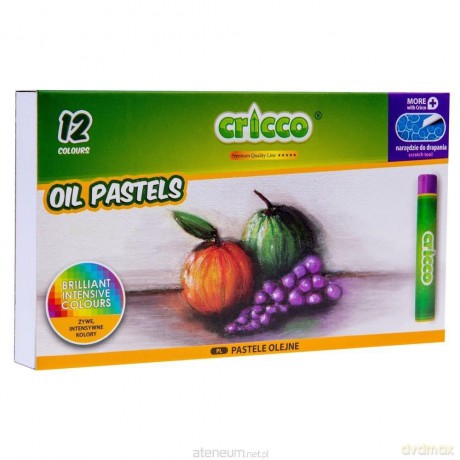 Pastele olejne 12 kolorów