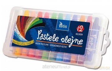 Pastele olejne heksagonalne 12 kolorów KT020-AB