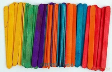 Patyczki kreatywne Color duże 50 szt