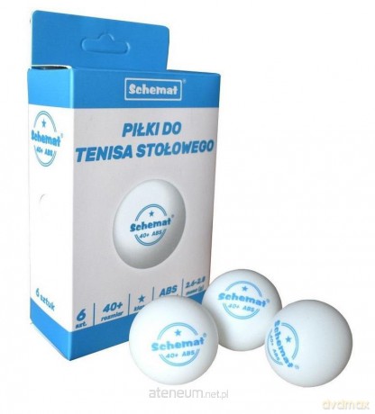 Piłki do tenisa stołowego 40+ ABS 6 szt