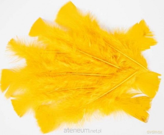 Piórka 10g 5-12 cm żółte