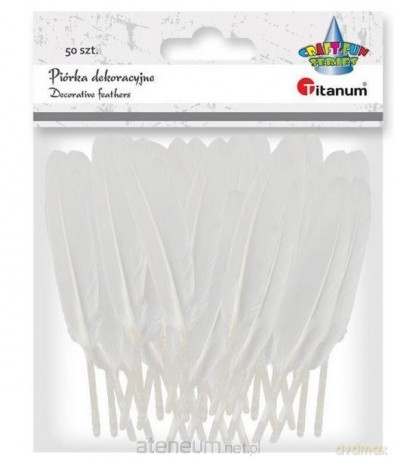 Piórka lotki 10-15 cm białe 50 szt
