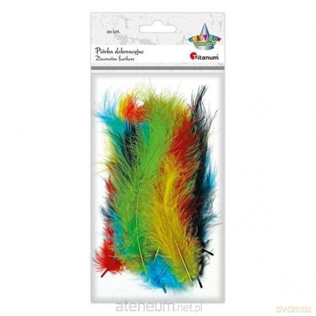 Piórka puch 11,8-15 cm mix 20 szt