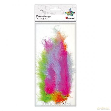 Piórka puch 11,8-15 cm mix 25 szt