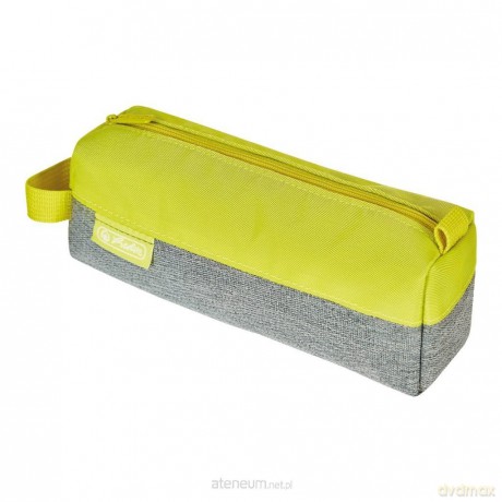 Piórnik kosmetyczka Quattro Grey Melange/lemon
