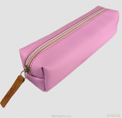 Piórnik mini prostokąt Róż pastel