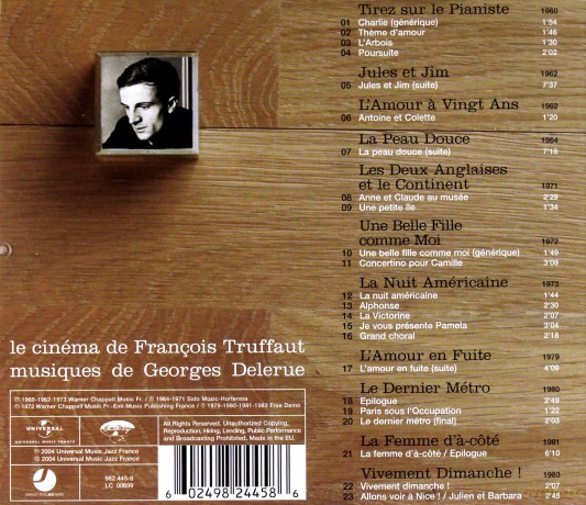 Delerue Georges: Le Cinema De Francois Truffaut-Ecoutez [CD]