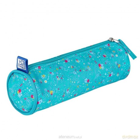 Piórnik tuba Floral turkusowy