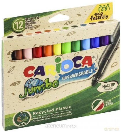 Pisaki EcoFamily Jumbo 12 kolorów