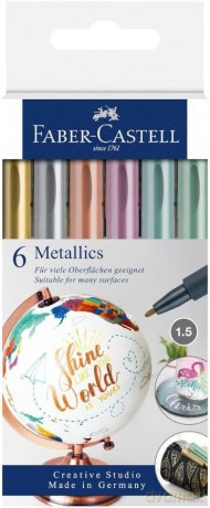 Pisaki metaliczne Metallics 6 kol.