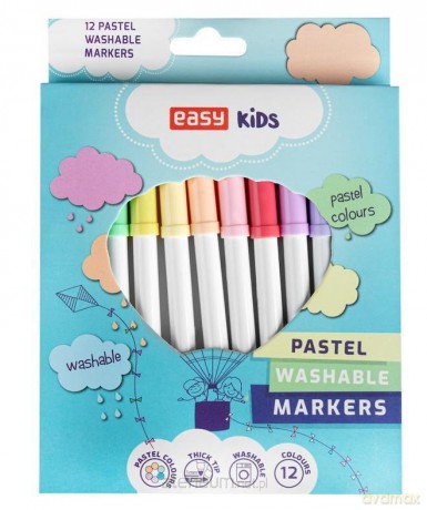 Pisaki spieralne 12 kolorów Pastel