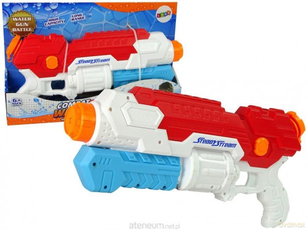Pistolet na wodę biało czerwony 40 cm