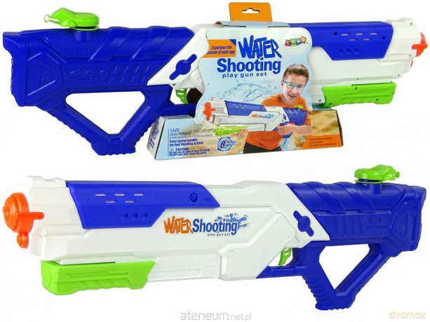 Pistolet na wodę biało niebieski 65 cm