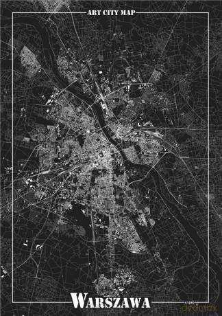Plakat dekoracyjny - Warszawa