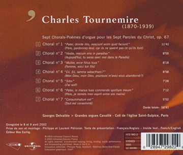 Delvalle Georges: Tournemire Sept Choral [CD]