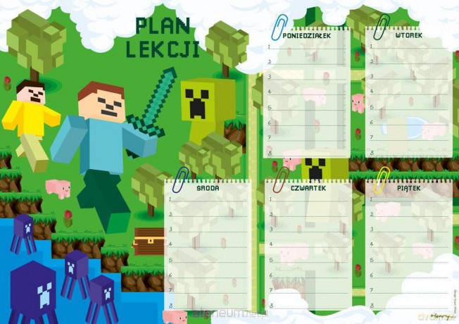 Plan lekcji - Gra (5 szt)