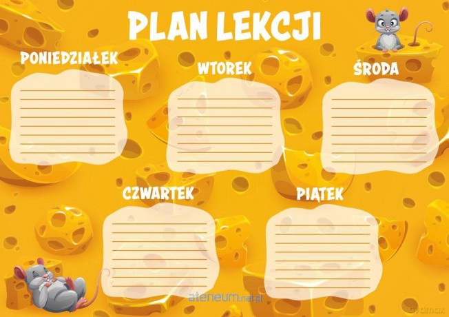 Plan lekcji - Ser (5 szt)