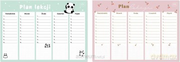 Plan lekcji A4 Girls (10 szt)