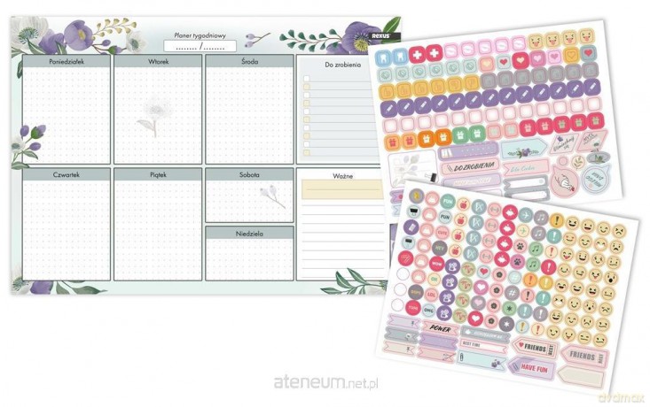Planer B4/52K Tablo + naklejki Kwiaty