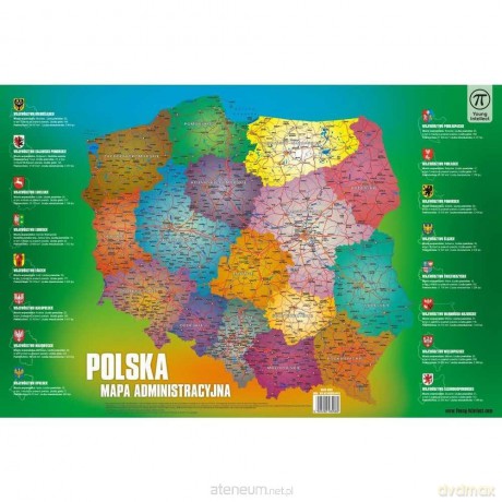 Plansza na biurko Mapa Polski 550x365 mm