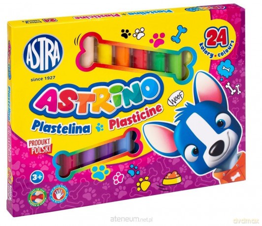 Plastelina 24 kolory Astrino