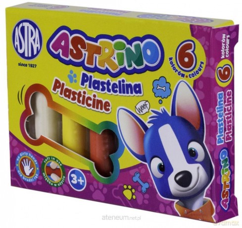 Plastelina 6 kolorów Astrino