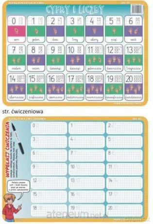 Podkładka edukacyjna 05 - Cyfry i liczby