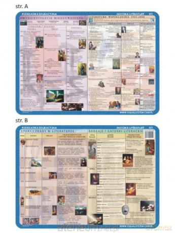 Podkładka edukacyjna 051 - Literatura: współczesność..